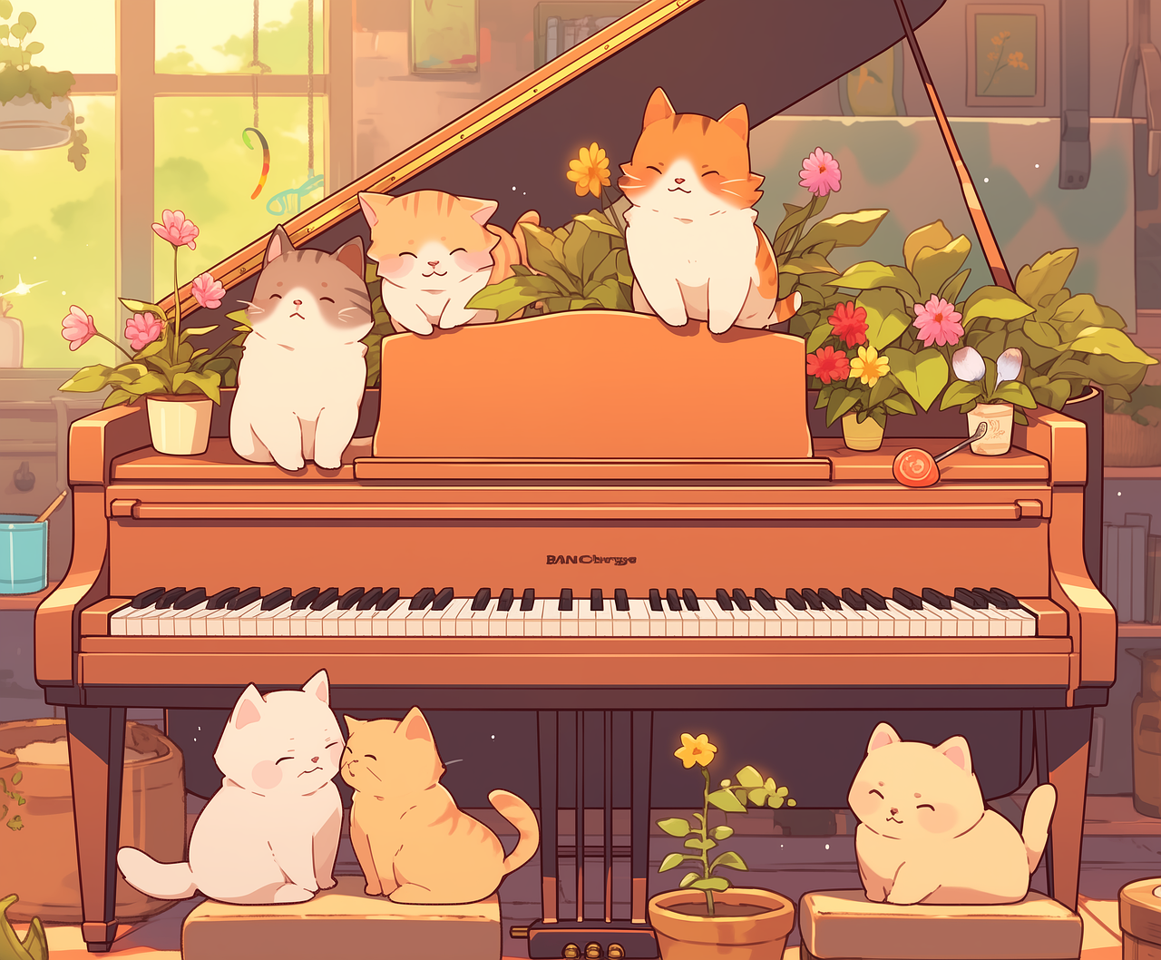 ai generated, kittens, piano-8645050.jpg