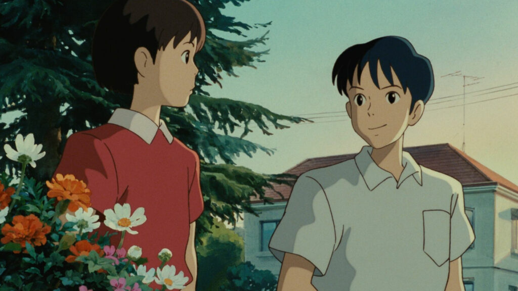 Shizuku and Seiji talking