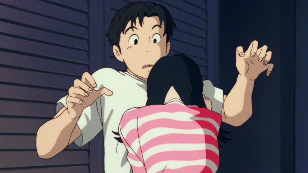 Rikako holding Taku